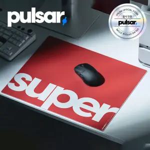 펄사 슈퍼글라이드 V3 Type-S 유리 마우스패드 레드 XL사이즈