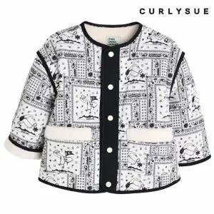 [보리보리/컬리수]아동 페이즐리 덤블배색 패딩 점퍼 C244JM356P