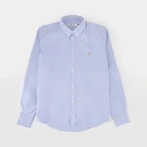 메종키츠네 폭스 헤드 패치 남녀공용 셔츠 HM00435WC0025 P410