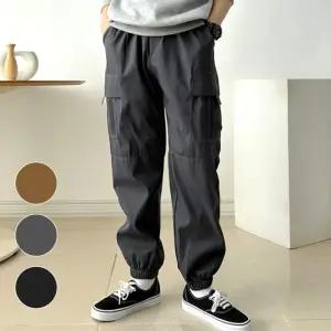 작업 카고 남성 팬츠 와이드 캠핑 등산