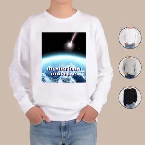 [하프클럽/알티피아]맨투맨 전색상 우주 인공위성 행성 지구 m 프린트셔츠