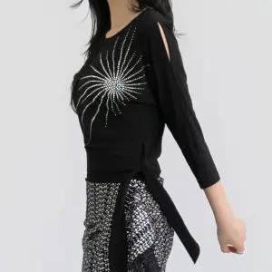 루즈핏 댄스복 블라우스 가오리 라인 라틴 모던 난타 무대의상