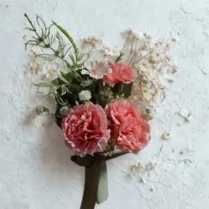 추모꽃다발 꽃다발 플라워 장식 봉안당 추모 미니 핸드메이드 조화 실크 성묘