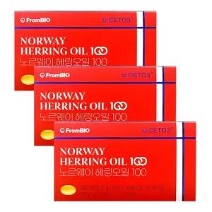[프롬바이오] 노르웨이 헤링 100 북유럽 오메가11 세토3 30캡슐 3개 -SDL-