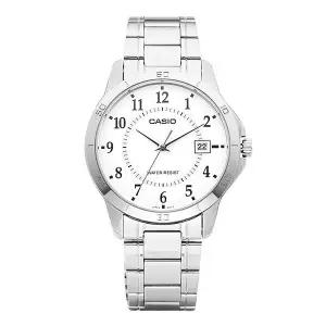 카시오 MTP-V004D-7BUDF (MTP-V004D-7B) 아날로그 수능 학생 남성 메탈시계