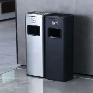 야외 재떨이 담배 쓰레기통 건물 스테인리스 꽁초함 실외