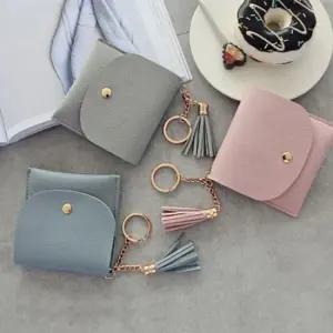 비비드 컬러 귀여운 여성 키링 열쇠고리 카드 지갑 키링지갑 여자키링지갑 여자미니지갑