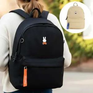 42000 미피 데일리 백팩 블랙 1개 미피배낭 책가방 선물 캐릭터 가방 심플 캐쥬얼 학생 여행
