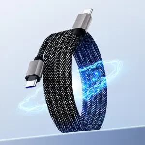 마그네틱 C to C타입 65W 초고속충전 우븐 케이블 1M