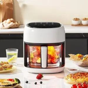 글라스 에어프라이어 전면 투명유리 스팀 오븐 45L 대용량