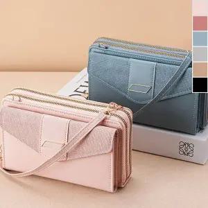 [하프클럽/]2단 지퍼 가방형 트렌드 지갑 1P 데일리 다용도 파우