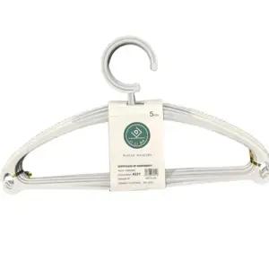 어깨뿔방지 옷걸이 멀티옷걸이 8221 5P 논슬립 실리콘 매장 행거