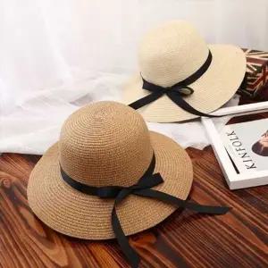 러블리 리버시블 와이드 끈 캠핑 밀짚 아동 리-WFIVLSM