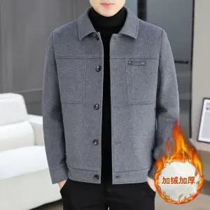 남성 트렌디 아이템 코트 하프 크론티 가을 겨울울 입자 후라이 안감 따뜻한 모직 점퍼 힛템