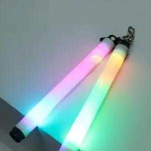 야광 쌍절곤 발광 (길이 26cm) 무대 소품 파티용 개 모델 공연용