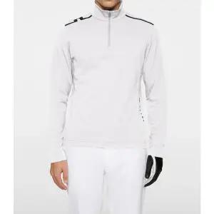 [제이린드버그] 남성 골프웨어 쿼터집 미드레이어 화이트 2025