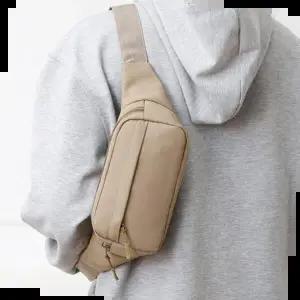 남여공용 슬링백 힙색 여행 외출 돈가방 가벼운 패션