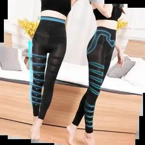 수면압박스타킹 슬림 다리라인 쫀쫀한 나선현패턴 날씬 압박스타킹