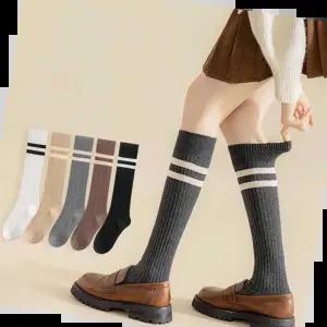 골지니삭스 사계절 내추럴 니삭스 2선스타킹 투라인 양말
