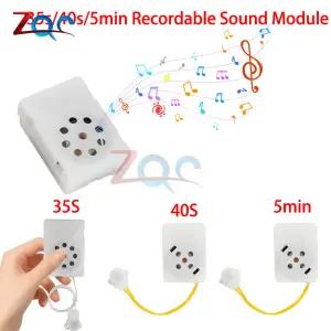소형 DIY 녹음 가능 사운드 모듈 35초40초60초5분 키 녹음기 봉제완구 음성 메시지 녹음 장치 음성 박스 녹