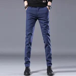 남성 3컬러 캐주얼 단정한 슬랙스 스탠다드핏 긴바지 면