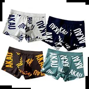 피부자극 최소화 남성 캐주얼 프린팅 면 드로즈 팬티