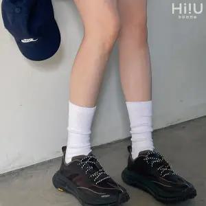 [하이언더바]10켤레 국산 프리미엄 무지 크루 장목 양말