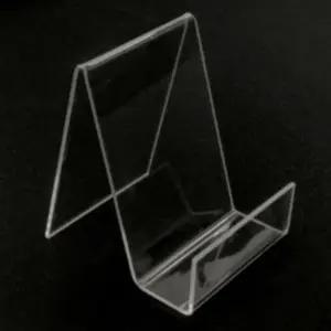 방지 투명 아크릴 진열 전시 거치대 소형 투명받침대 계단식진열대 전시대