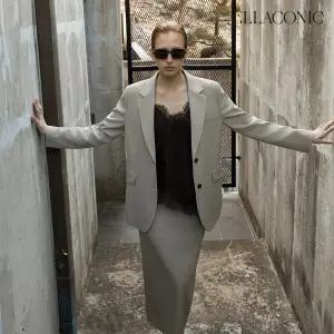 [26SS 최신상] 엘라코닉 테일러드 울혼방 자켓