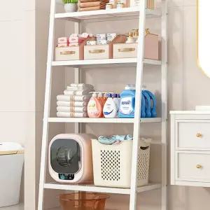 수납 선반 4단 철제 회전식 주방 사다리형 책장 3단 인테리어