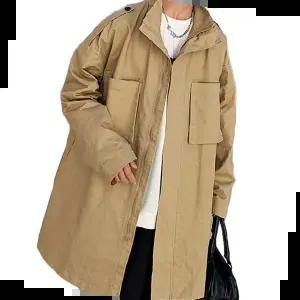 크롭트렌치 데일리 남성 간절기 얇은 트렌치 자켓 남자 아우터