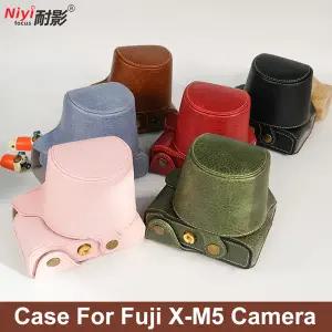 Fujifilm X-M5 합성 가죽 카메라 베이스 바디 커버 키트 케이스 보호대 분해 가능