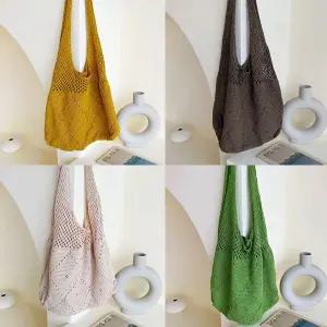 여성 나들이 외출 여행 비치 패션 그물 뜨개질 가방