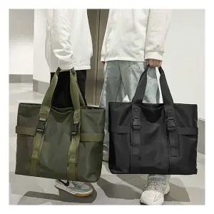 [디어백] 남녀공용 나일론 스퀘어 빅 숄더 쇼퍼백 PL2577 233404
