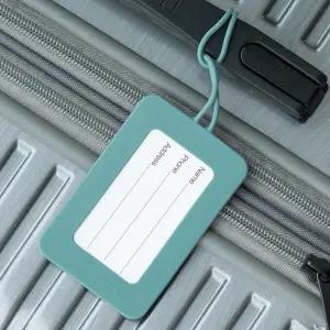 [본사직배] 국산 플라이토 실리콘 파스텔 네임택 일체형 여행용 캐리어 러기지택 가방이름표