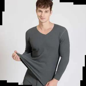 타이즈 겨울 남자 브이넥 베이직 상하긴팔 이너웨어 내복세트