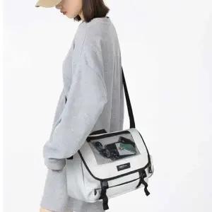 남자 캠퍼스 룩 학생 메신저 백 커플 캐주얼 가방 (KYR-WDF7CCE)