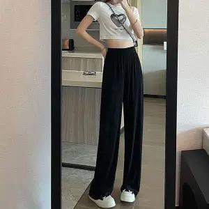 찰랑찰랑 US74OR48 여성 허리 밴딩 가벼운 팬츠 데일리 바지