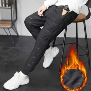 남자 검정 이지 웨어 운동 패딩 팬츠 학생 외출 바지 noI7+3XGg