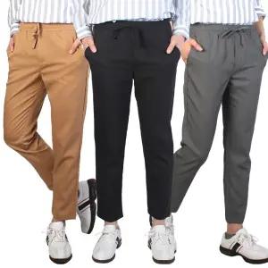 필골드 [BANESSOHomme] 바넷쏘옴므 남녀공용 무지 9부 밴딩슬랙스팬츠 AD181 3087790