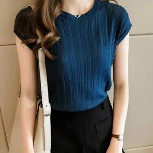 여성 WF15HS50 직장인 데일리룩 여름 상의 베이직 니트 이너