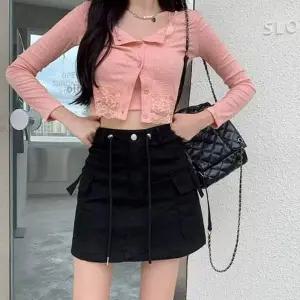 여성 ZI47JY46 카고 미니스커트 빈티지 레트로 숏스커트 치마