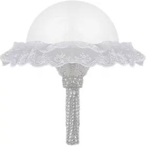 브라이덜 폼 부케 홀더 플라워 DIY 꽃 플로럴 핸들 배열용 인공 하프 돔 프레시 레이스