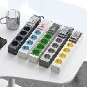 스윗홈 뉴잇 누전차단 고용량 알루미늄 납작 국산 멀티탭 4구 3m / 컴퓨터 산업용 안전 서버탭 에어컨