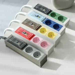 스윗홈 뉴잇 누전차단 고용량 알루미늄 납작 국산 멀티탭 2구 1.5m / 컴퓨터 산업용 안전 서버탭 에어컨