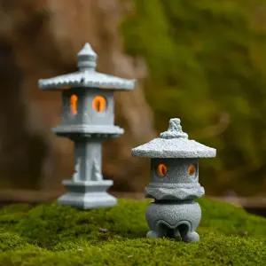 미니어처 조명 램프 인형의집 돌탑 만들기 장식 소품 석등 RZ1 모형