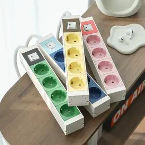 스윗홈 뉴잇 고용량 국산 알루미늄 납작 멀티탭 과부하차단 4구 1.5m / 컴퓨터 산업용 안전 서버탭 에어컨