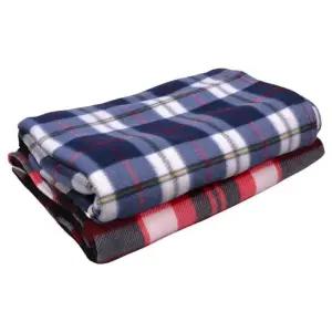 휴대용 폴라폴리스 체크 무릎 캠핑 항공 겨울 담요 모포 이불 무릎담요 사무실담요 휴대용담요 차량용담요