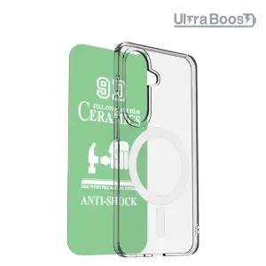 울트라부스트 맥세이프 클리어 케이스+고화질 액정보호 방탄보호필름 Galaxy S26