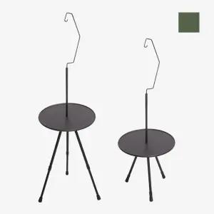 아인스타 캠핑 랜턴 걸이 라운드 보조 테이블 (카키)턴 텐트 용품 장비 턴행거 조명 조명랙 원형 감성 턴걸